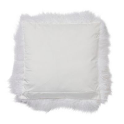 Coussin uni 45 x 45 cm GoodHome blanc