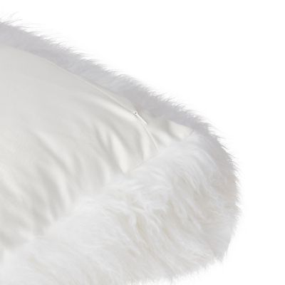 Coussin uni 45 x 45 cm GoodHome blanc