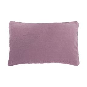 Coussin velours contour perlé PARME 30x50