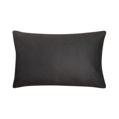 Coussin velours motifs Ebony noir et blanc JBY Creation L.50 x l.30 cm