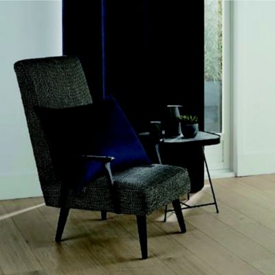 Coussin Velvet Valgreta 30x50 cm Bleu