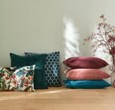 Coussin Velvet Valgreta 30x50 cm GoodHome rose