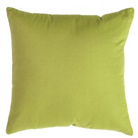 Coussin vert anis 50x50 déhoussable