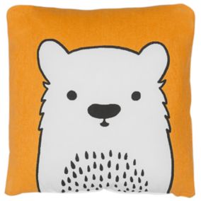 Coussin WARANASI Coton 45 x 45 cm Animal Orange