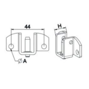 COUSSINET A BROCHE ZF H:17 + VISSERIE