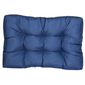 Coussins palette assise en polyester BANANAIR 120x80x15 cm bleu