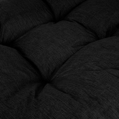Coussins palette assise en polyester BANANAIR 120x80x15 cm noir