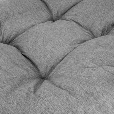 Coussins palette dossier en polyester BANANAIR 120x40x15 cm gris