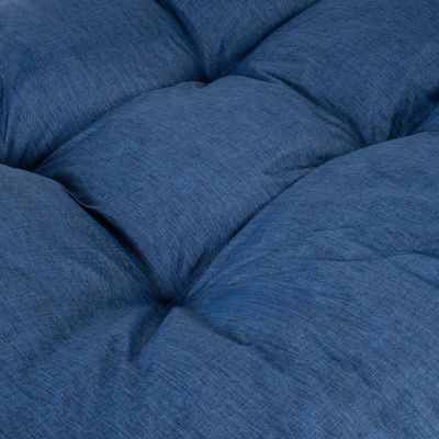 Coussins palette lot en polyester BANANAIR 120x80x15 cm bleu