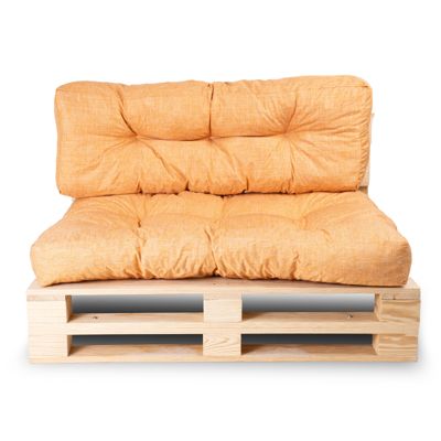 Coussins palette lot en polyester BANANAIR 120x80x15 cm orange