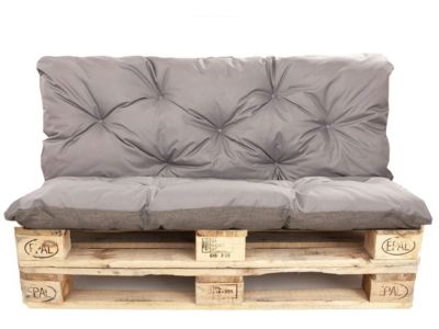 Coussins palettes 120x80 / 120x50cm  coussins de palette Gris, coussins de canapé de jardin, coussin palette exterieur