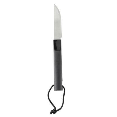 Couteau à découper lame acier 17,5 cm GoodHome argent et noir