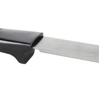 Couteau à découper lame acier 17,5 cm GoodHome argent et noir