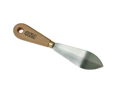 Couteau à mastiquer poignard courbé buis Ocai