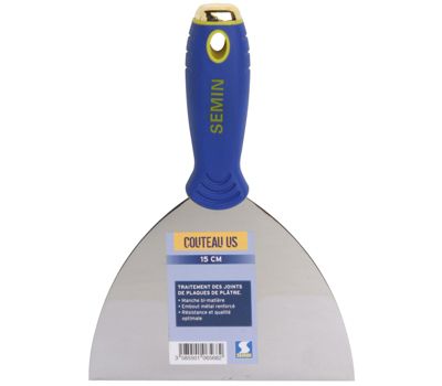 Couteau US à Enduire Semin, 15 cm et Rouleau pour Application d'Enduit ou de Peinture, 23 cm