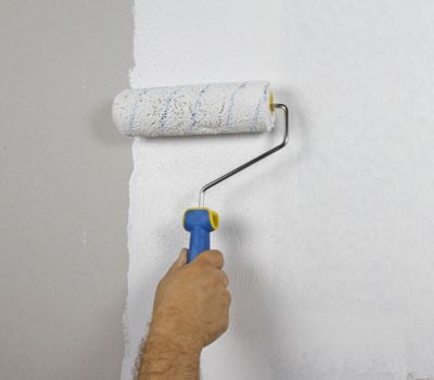 Couteau US à Enduire Semin, 15 cm et Rouleau pour Application d'Enduit ou de Peinture, 23 cm