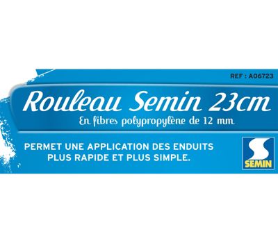 Couteau US à Enduire Semin, 15 cm et Rouleau pour Application d'Enduit ou de Peinture, 23 cm