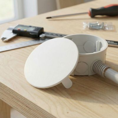Couvercle de boîte de dérivation Jacobsen ø118 mm à clipser