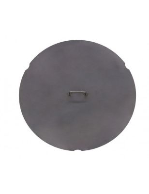 Couvercle de brasero rond en acier 60 cm
