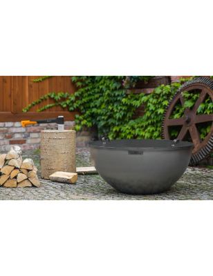 Couvercle de brasero rond en acier avec 2 anses 86,5 cm