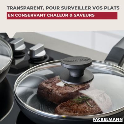 Couvercle de cuisson en verre 24 cm Fackelmann