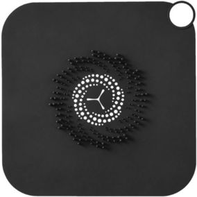 Couvercle de Drain de Douche AttrapeCheveux en Silicone Siphon de Baignoire pour Douche Noir