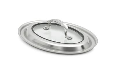 Plat à Gratin En Verre Oungy 2,8L Ovale Avec Couvercle Et Poignées - 2800ml Passe Four Et Micro-ondes
