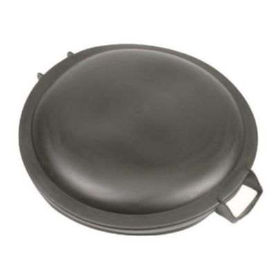 Couvercle PE noir mat Vinmer pour poubelle 75 L - CV75, 620 x 620 mm