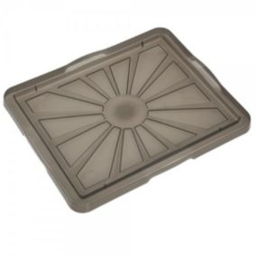 Couvercle Transparent 43x35 cm pour Caisse 24 litres - Gris