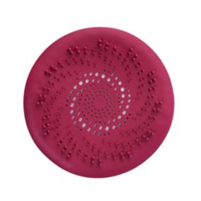 Couvercles de Drain de DoucheCollecteur de Cheveux en SiliconeFiltre Bain Silicone Tube Drain Rouge
