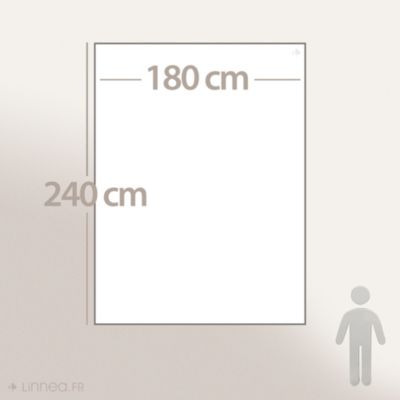 Couverture 100% polyester 180x240 cm microvelours DOLCE marron sable