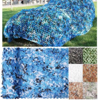Couverture De Bâche De Camouflage Bleu Milita,2x2m,pour La Chasse À Thème Militaire, Décoration De Tir