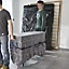 Couverture de protection pour meuble L. 200 cm x l. 150 cm gris