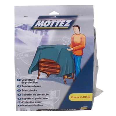 Couverture de protection pour meuble L. 200 cm x l. 150 cm gris