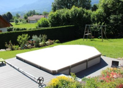 Couverture de Sécurité 4 Saisons Cov'Top - Piscine 3x6m - Enrouleur ...