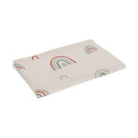 Couverture enfant arc-en-ciel 100 x 80 cm