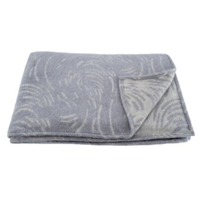 Couverture laine Mérinos très douce (220x240 cm - Gris)