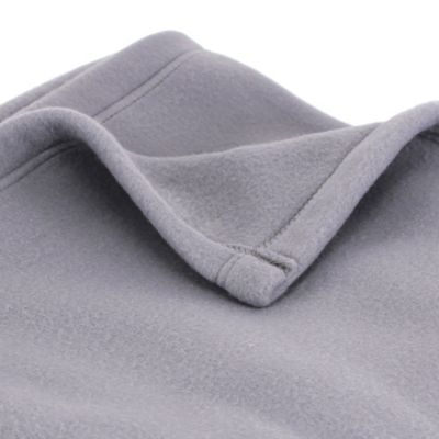 Couverture polaire 180x220 cm 100% Polyester 350g/m2 TEDDY Gris Acier