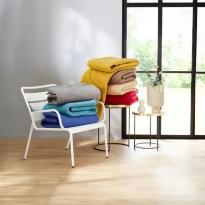 Couverture polaire 220x240 cm Isba Myosotis 100% Polyester 320g/m2 non-feu