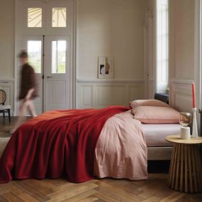 Couverture polaire 240x260 cm 100% Polyester 350g/m2 TEDDY Jaune Miel