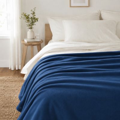 Couverture polaire 240x260 cm Isba Marine 100% Polyester 320g/m2 non-feu