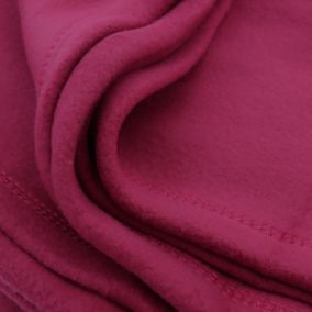 Couverture polaire 240x260 cm Isba violet Prune 100% Polyester 320g/m2 non-feu