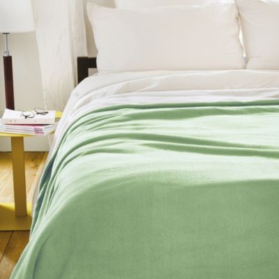 Couverture polaire luxe 180x220 cm 100% polyester 430g/m2 NARVIK Vert Tilleul