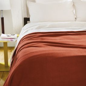Couverture polaire luxe 220x240 cm 100% polyester 430g/m2 NARVIK Vert Tilleul