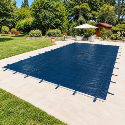Bâche De Piscine Rectangulaire 4x2,1m - Anti-UV, Résistante Au Vent, Pour Protection Toutes Saisons