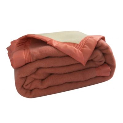 Couverture Pure Laine Vierge 600g/m2 bicolore (240x300 cm - Orange)