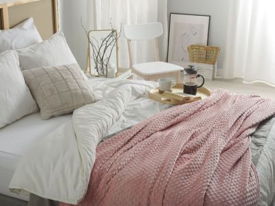 Couverture SAMUR 200 x 220 cm Rose