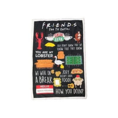 Couverture Sherpa - FRIENDS - 100 x 150 cm