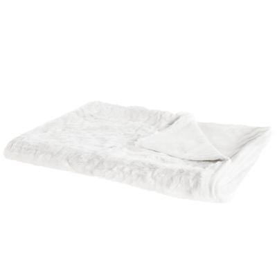 Couverture TOURZA Tissu 150 x 200 cm Blanc