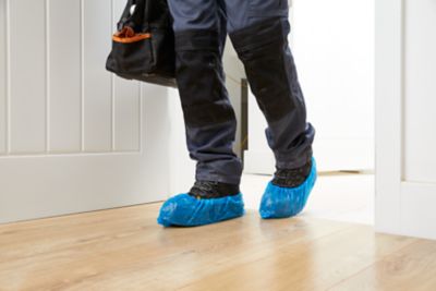 Couvre-chaussures Jetables Bleu Pe, 100 À 1000 Pièces, Pratique Et